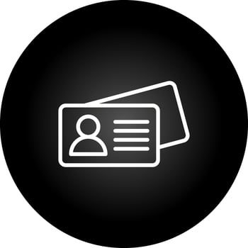Business Card Vector Icon