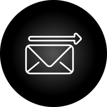 Envelope with arrow Vector Icon