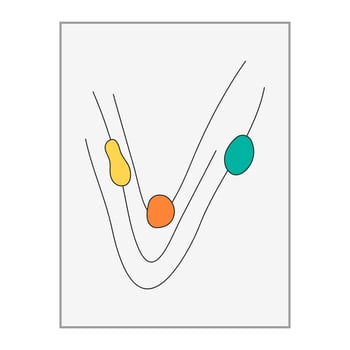 SIMPLE ILLUSTRATION ABSTRACT WAVY LINE MINIMALIST DESIGN. LINE ART DRAWING PASTEL COLOR GOOD FOR WALLPAPER, COVER, POSTER, PRINT vector