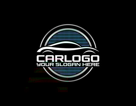 sport car logo template, Perfect logo for business related to automotive industry vector