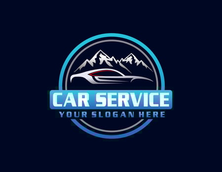 Auto service logo template, Perfect logo for business related to automotive industry vector