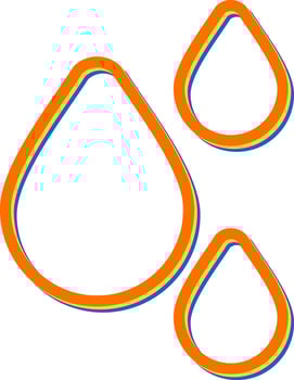 Raindrop Vector Icon