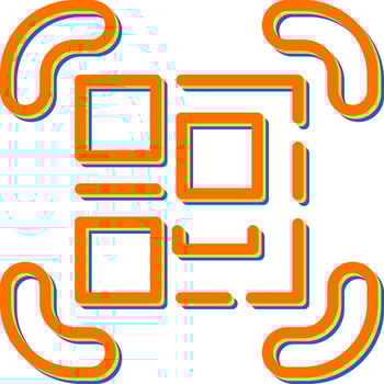 QR Code Scanner Vector Icon