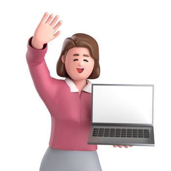 3d black business woman executive wearing a green suit pose standing with laptop, tablet, mobile phone, megaphone, 3d rendering png