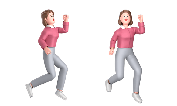3d black business woman executive wearing a green suit pose standing with laptop, tablet, mobile phone, megaphone, 3d rendering png