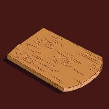 Illustration vector graphic of chopping board