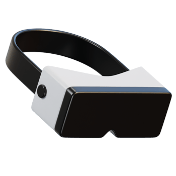 3d virtual reality vr headset icon isolated 3d render illustration png