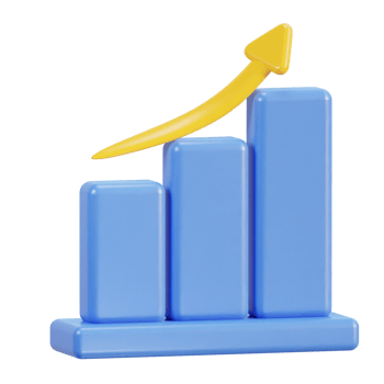 3d financial chart icon png