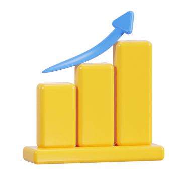 3d financial chart icon png