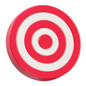 3d dart arrow hitting in the target center of dartboard icon illustration png