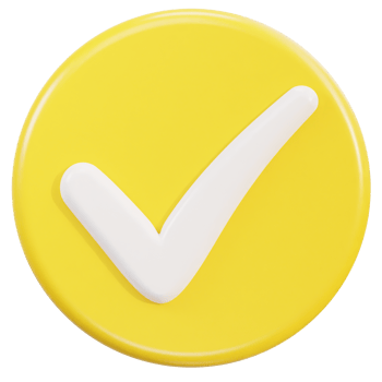 check mark 3d icon illustration png