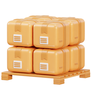 Cardboard box icon isolated on 3d render png