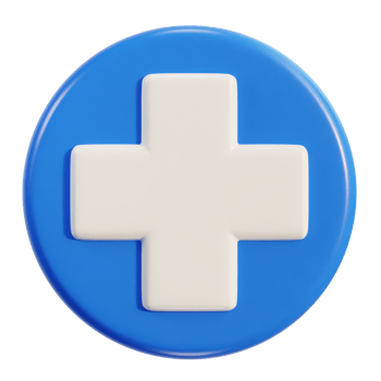 3d modern pharmacy symbol Health insurance icon png