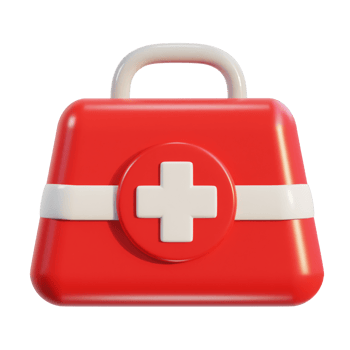First aid kit emergency box medical help suitcase icon png