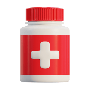 3d medicine jar icon png