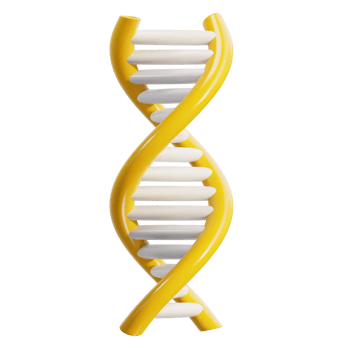 dna 3d illustration icon on isolated background png