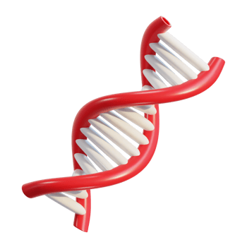 dna 3d illustration icon on isolated background png