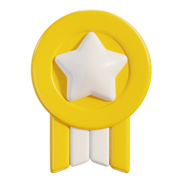3d ribbon award meal icon png