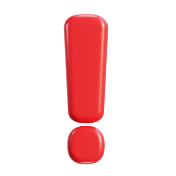 3d  warning or danger risk message alert problem icon png