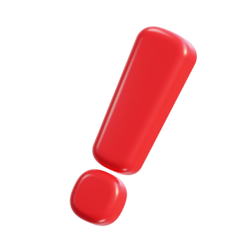 3d  warning or danger risk message alert problem icon png
