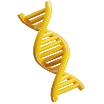 dna 3d illustration icon on isolated background png