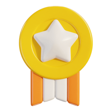 3d ribbon award meal icon png