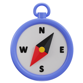 3d compass navigation icon png