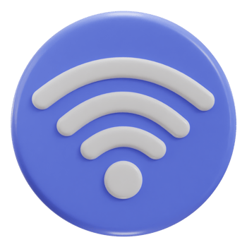 3d wifi wireless network icon illustration png