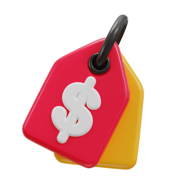 3d discount tag icon illustration png