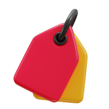3d discount tag icon illustration png