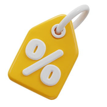 3d discount tag icon illustration png
