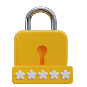 3d password secure icon png