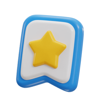 3d award batch with star icon illustration png