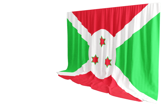 Glimpse unity culture in 3D Burundian flags Illuminate echoes at events Bright shines png