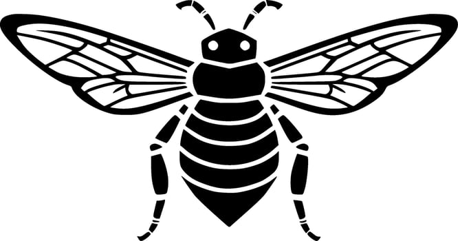 Bee - High Quality Vector Logo - Vector illustration ideal for T-shirt graphic