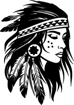 Boho - High Quality Vector Logo - Vector illustration ideal for T-shirt graphic