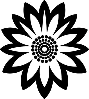 Flower - High Quality Vector Logo - Vector illustration ideal for T-shirt graphic