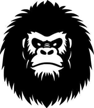 Gorilla - Minimalist and Flat Logo - Vector illustration