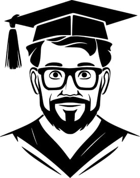 Grad - High Quality Vector Logo - Vector illustration ideal for T-shirt graphic