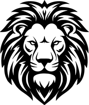 Lion, Minimalist and Simple Silhouette - Vector illustration