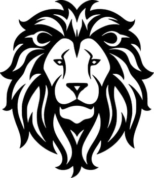 Lion - Minimalist and Flat Logo - Vector illustration