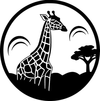 Safari - Minimalist and Flat Logo - Vector illustration