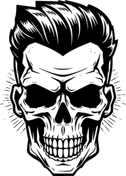 Skull - Minimalist and Flat Logo - Vector illustration