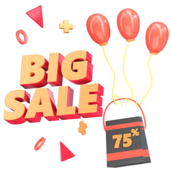 Black Friday Rendered 3D Icon png