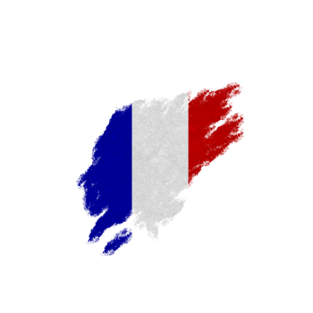 French Brush Flag png