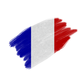 French Brush Flag png