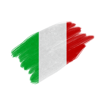 Italy Brush Flag png