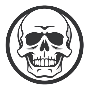 skull vintage ghost halloween ai generative png