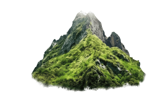 mountain green moss . AI Generated png