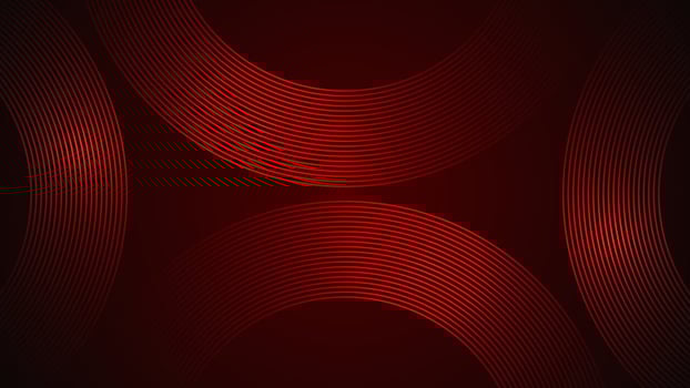 Dark red simple abstract background with lines in a curved style geometric style as the main element. vector